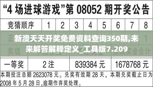 新澳天天開獎(jiǎng)免費(fèi)資料查詢350期,未來解答解釋定義_工具版7.209