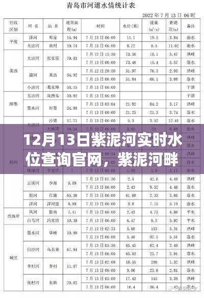 紫泥河溫情水位與家的故事，實(shí)時(shí)水位查詢(xún)官網(wǎng)揭秘