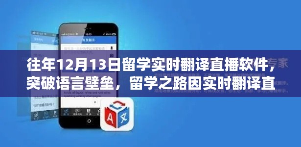 留學(xué)實(shí)時(shí)翻譯直播軟件助力語(yǔ)言突破，開(kāi)啟輝煌留學(xué)之路