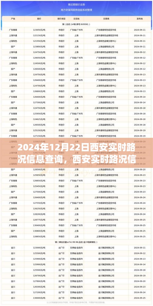 探尋西安實(shí)時(shí)路況紀(jì)實(shí)，2024年12月22日的城市脈絡(luò)