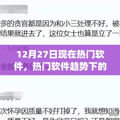 熱門軟件雙刃劍效應(yīng)，深度解析與觀點(diǎn)闡述——12月27日軟件趨勢觀察
