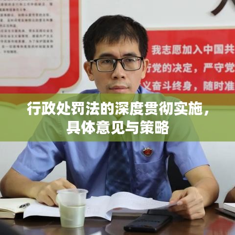 行政處罰法的深度貫徹實施，具體意見與策略