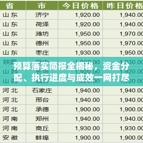 預(yù)算落實(shí)簡(jiǎn)報(bào)全揭秘，資金分配、執(zhí)行進(jìn)度與成效一網(wǎng)打盡