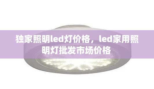 獨家照明led燈價格，led家用照明燈批發(fā)市場價格 