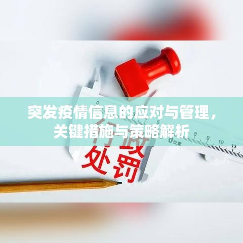 突發(fā)疫情信息的應對與管理，關鍵措施與策略解析