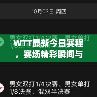 WTT最新今日賽程，賽場精彩瞬間與預(yù)告搶先看！