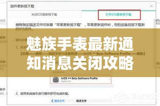 魅族手表最新通知消息關(guān)閉攻略，輕松掌握關(guān)閉方法！
