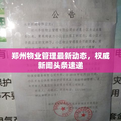鄭州物業(yè)管理最新動態(tài)，權威新聞頭條速遞