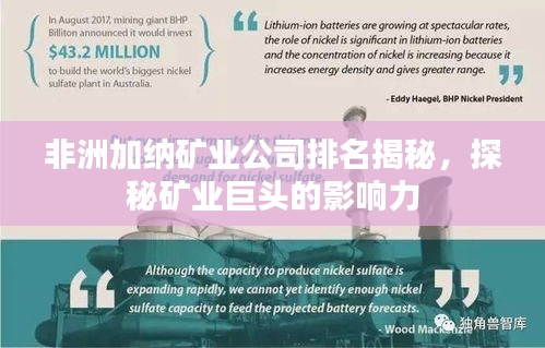 非洲加納礦業(yè)公司排名揭秘，探秘礦業(yè)巨頭的影響力