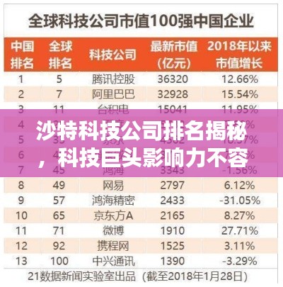 沙特科技公司排名揭秘，科技巨頭影響力不容小覷