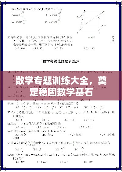 數(shù)學專題訓練大全，奠定穩(wěn)固數(shù)學基石