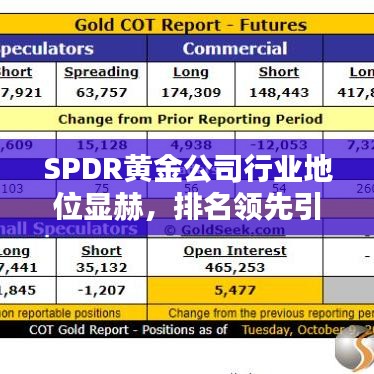 SPDR黃金公司行業(yè)地位顯赫，排名領(lǐng)先引關(guān)注