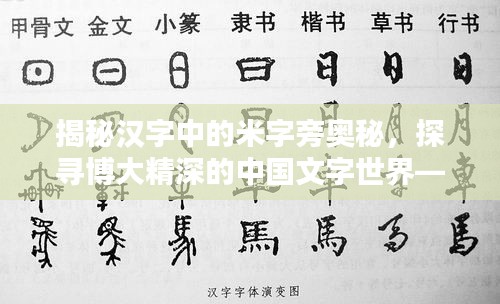 揭秘漢字中的米字旁奧秘，探尋博大精深的中國文字世界——百度帶你探索