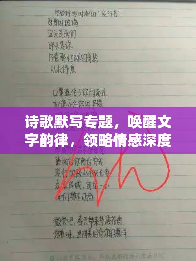 詩(shī)歌默寫(xiě)專(zhuān)題，喚醒文字韻律，領(lǐng)略情感深度