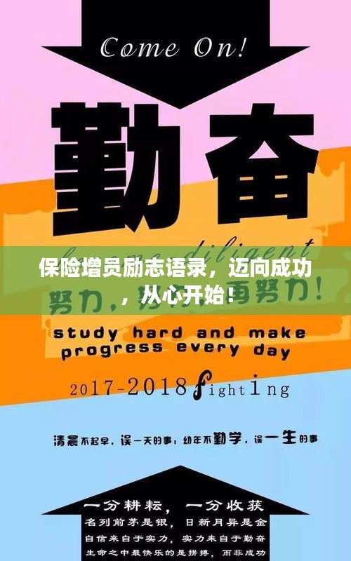 保險(xiǎn)增員勵(lì)志語錄，邁向成功，從心開始！