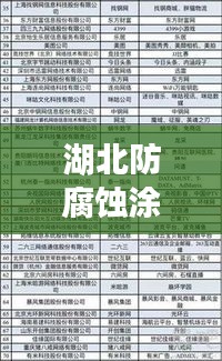 湖北防腐蝕涂層公司權(quán)威排名榜單揭曉！