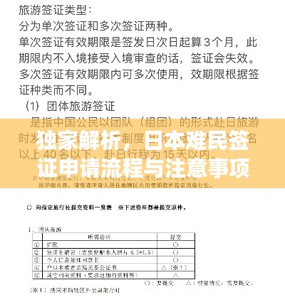 獨(dú)家解析，日本難民簽證申請流程與注意事項(xiàng)全攻略