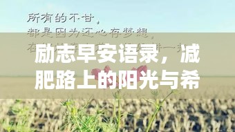 勵(lì)志早安語(yǔ)錄，減肥路上的陽(yáng)光與希望啟航新征程