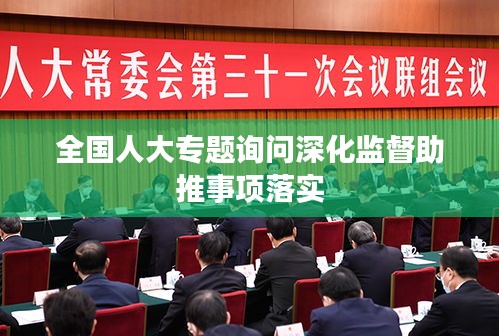 全國(guó)人大專題詢問(wèn)深化監(jiān)督助推事項(xiàng)落實(shí)